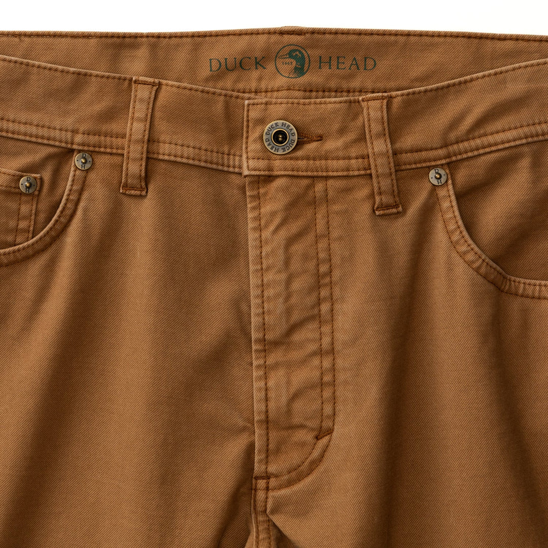 Duck Head Weldon Garment Dyed Five-Pocket: Buckskin