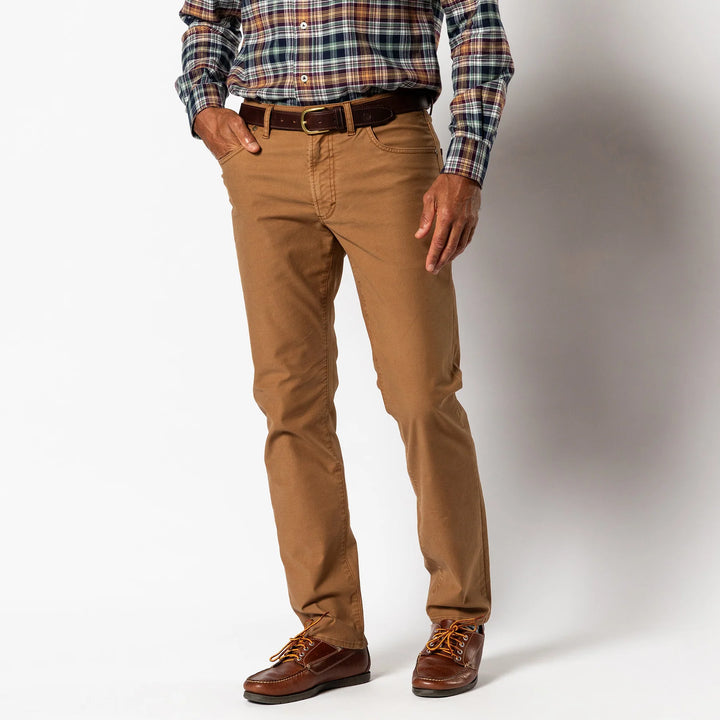 Duck Head Weldon Garment Dyed Five-Pocket: Buckskin