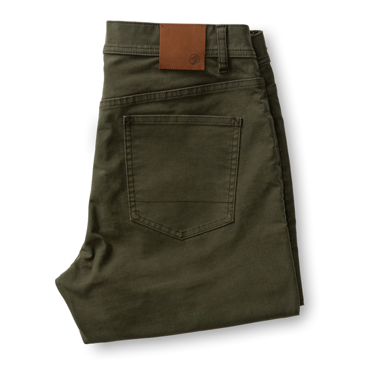 Duck Head Weldon Garment Dyed Five-Pocket: Deep Olive