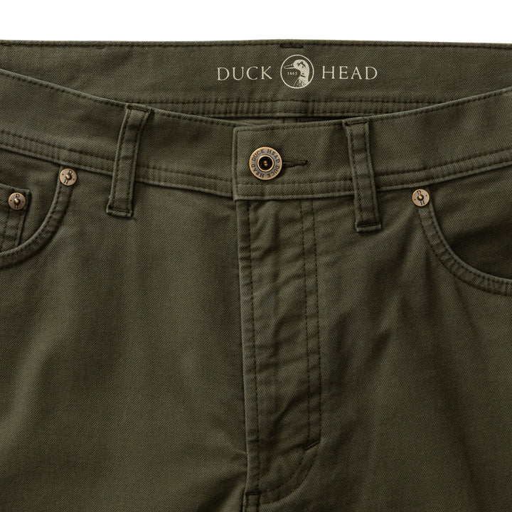 Duck Head Weldon Garment Dyed Five-Pocket: Deep Olive