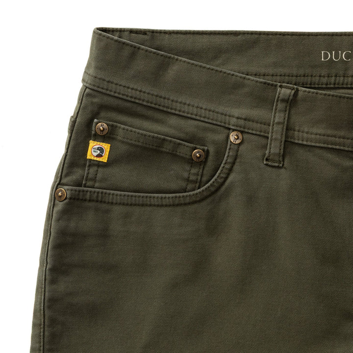 Duck Head Weldon Garment Dyed Five-Pocket: Deep Olive