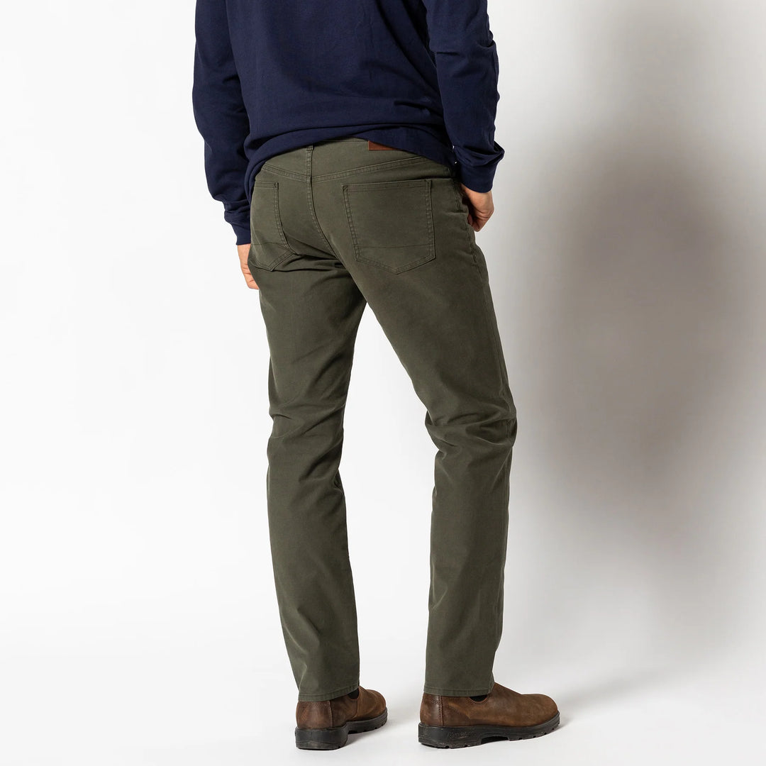 Duck Head Weldon Garment Dyed Five-Pocket: Deep Olive