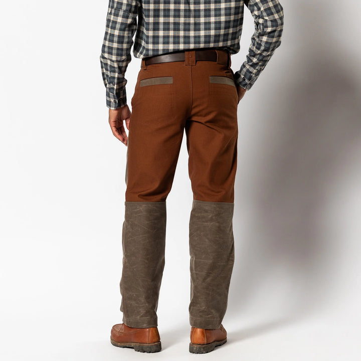 Duck Head Waxed Duck Canvas Briar Pant: Nutmeg Brown