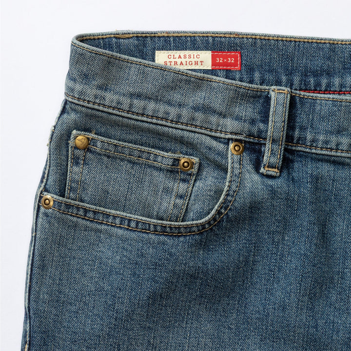 Duck Head Classic Straight Fit Denim: Vintage Wash