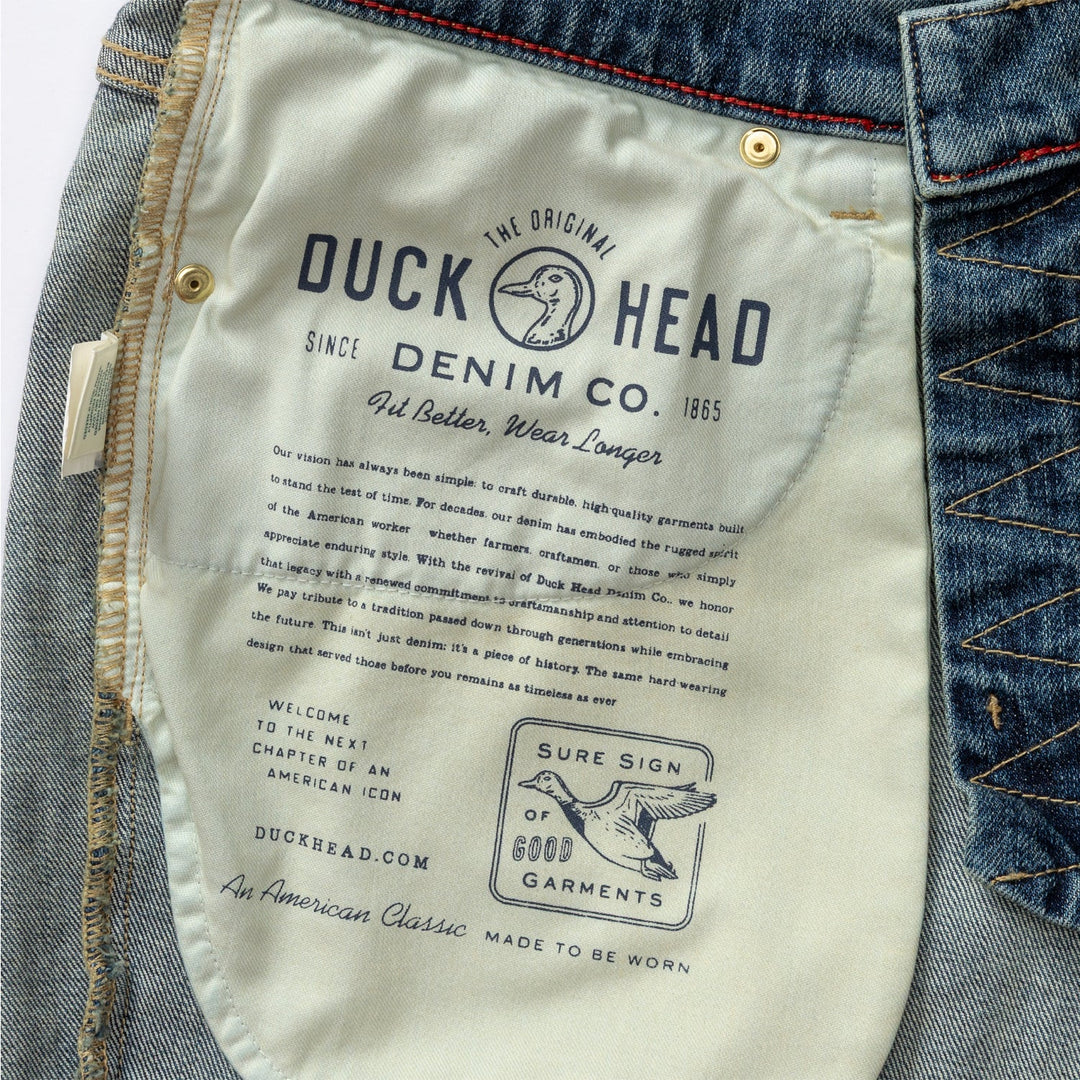 Duck Head Classic Straight Fit Denim: Vintage Wash