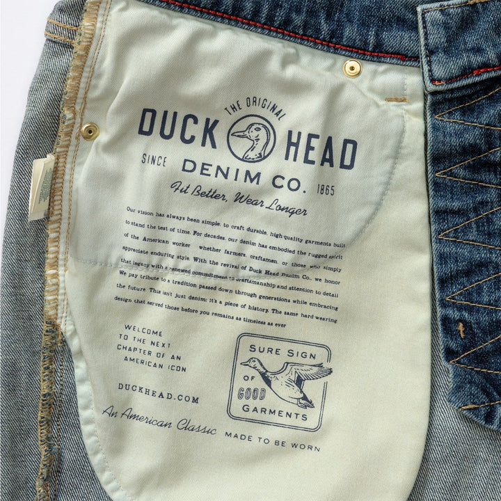 Duck Head Classic Straight Fit Denim: Vintage Wash