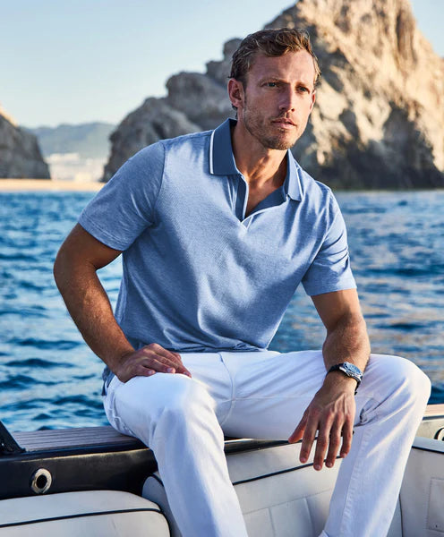 David Donahue The Hemingway Polo: Tidal Blue
