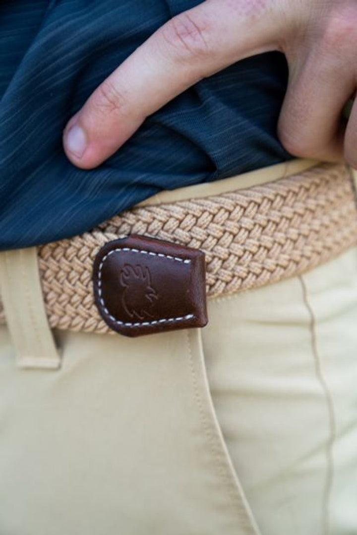 Roostas Woven Elastic Stretch Belt: The Palm Beach