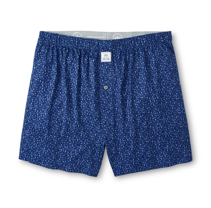 Peter Millar Outlaw Performance Boxer Short: Sport Navy