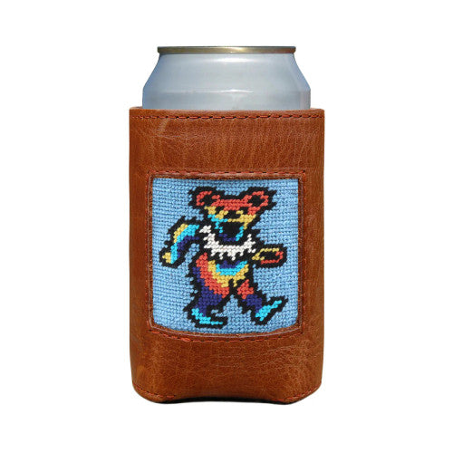 Smathers and Branson Dancing Bears Tie Dye Can Cooler (Light Blue)