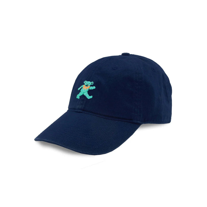 Smathers and Branson Needlepoint Dancing Bear Hat: Navy