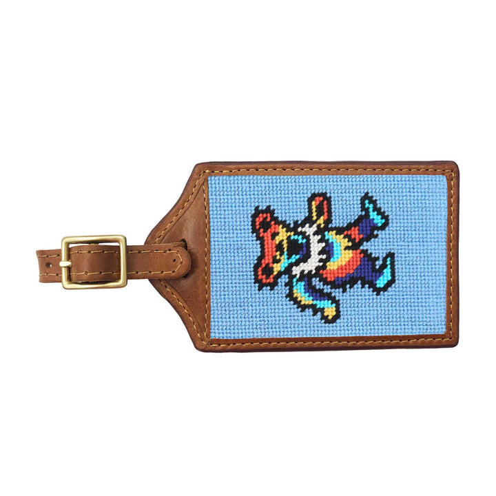Smathers and Branson Dancing Bear Luggage Tag : Light Blue