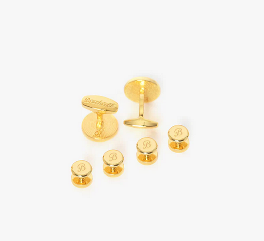 Brackish Daufuskie Cufflink & Studs Set: Gold