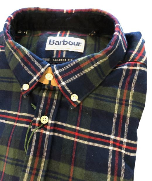 Barbour Ronan Tailored Fit Shirt: Deep Blue