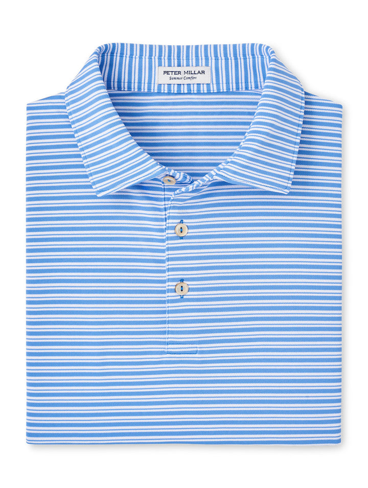 Peter Millar Dellroy Performance Mesh Polo: Liberty Blue