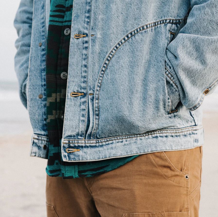 Howler Brothers Denim Depot Jacket: Lauper Light Wash