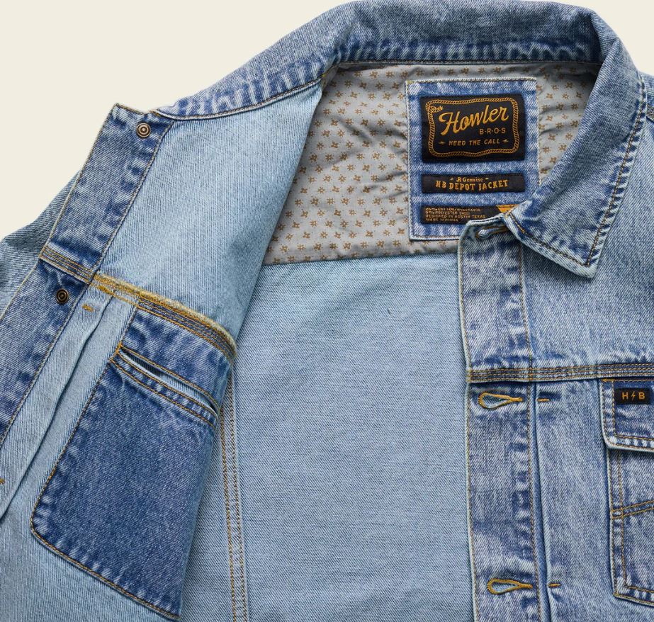 Howler Brothers Denim Depot Jacket: Lauper Light Wash
