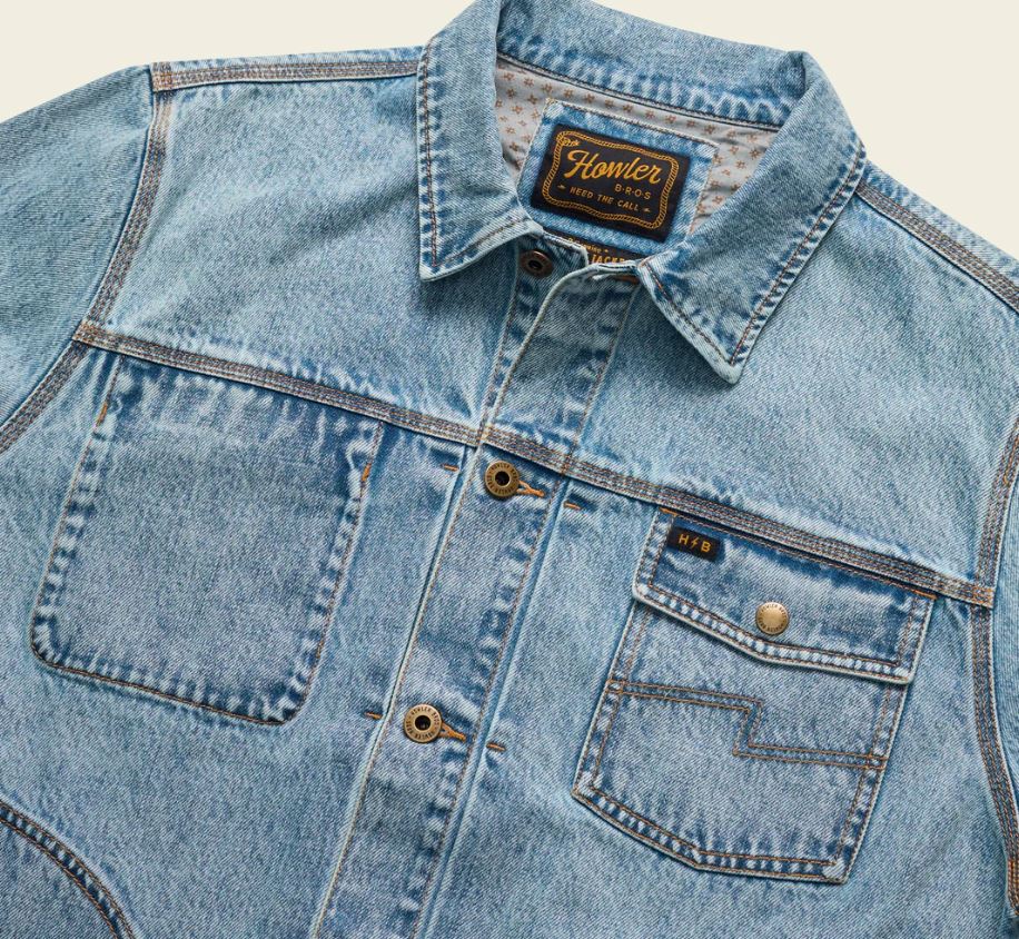 Howler Brothers Denim Depot Jacket: Lauper Light Wash