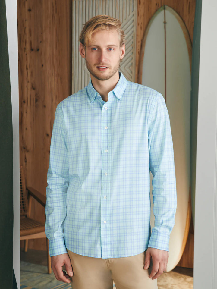 Faherty Movement™ Shirt: Destin Shores Plaid