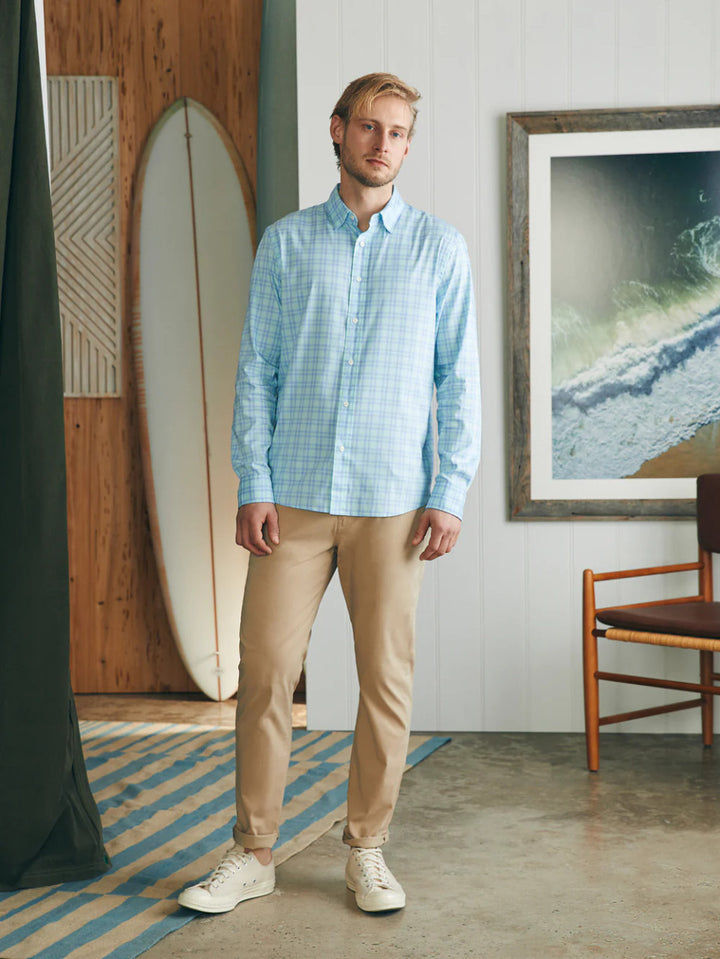 Faherty Movement™ Shirt: Destin Shores Plaid