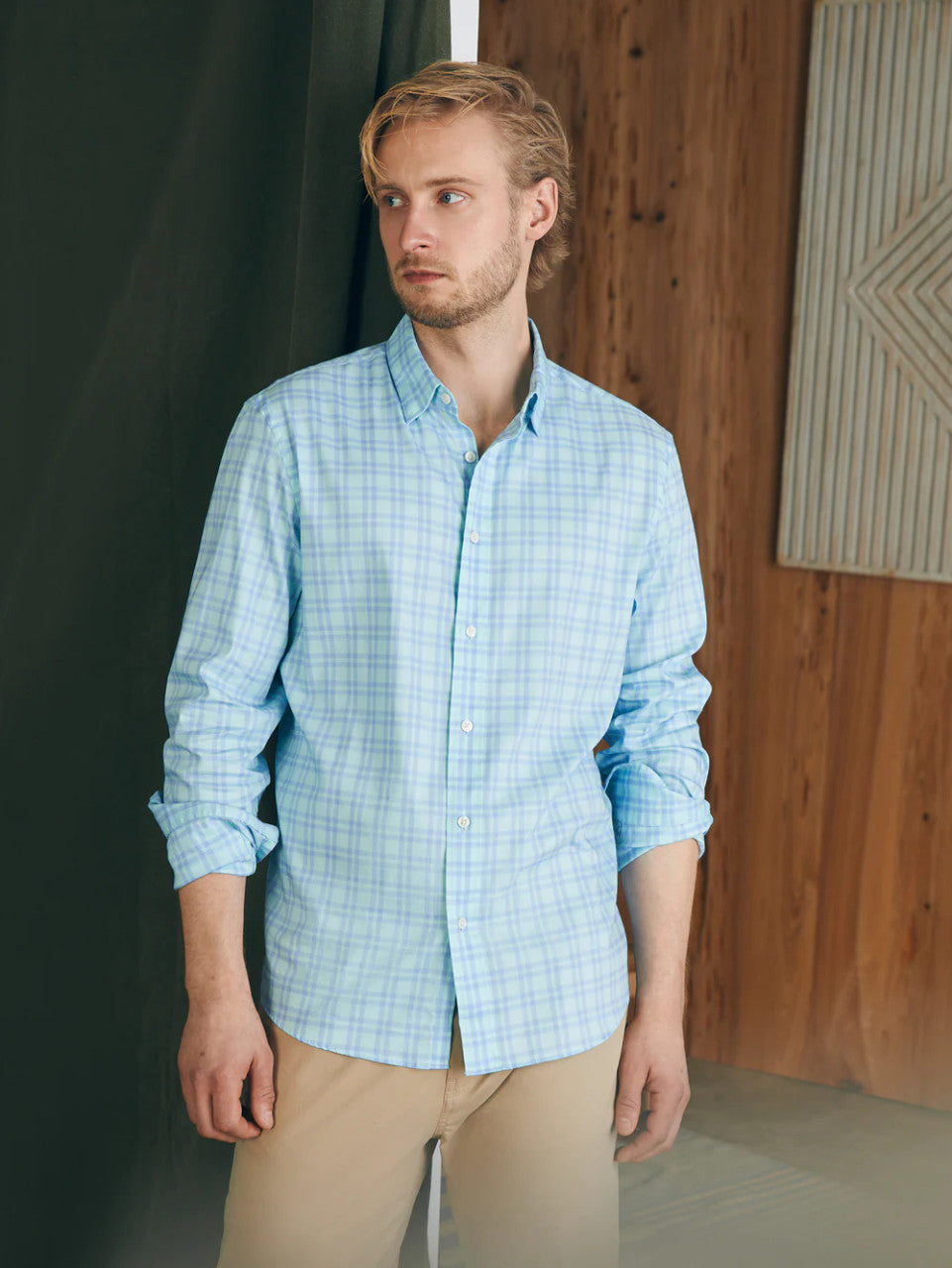 Faherty Movement™ Shirt: Destin Shores Plaid