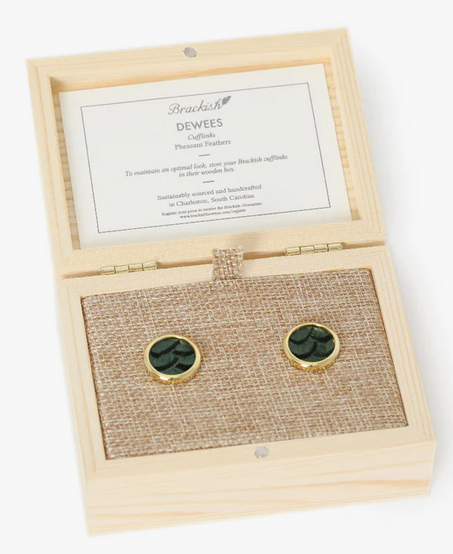 Brackish Dewees Cufflinks: Gold