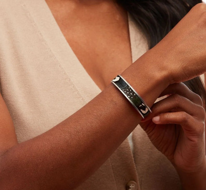 Brackish Dockside Thin Cuff: Silver