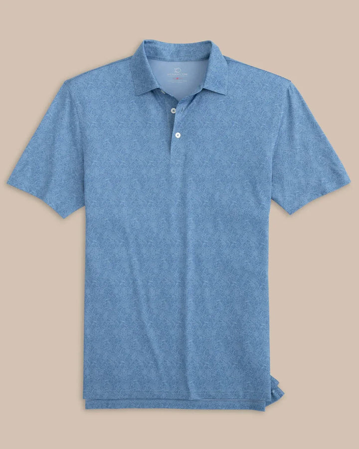 Southern Tide Driver Sunny Blooms Polo Shirt: Coronet Blue