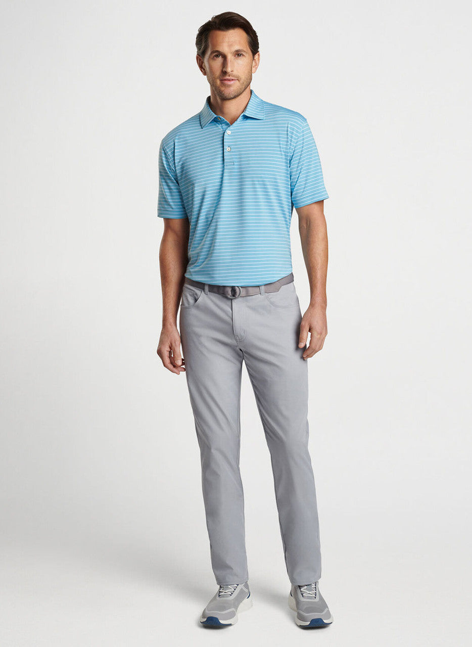 Peter Millar Drum Performance Polo: Cyan