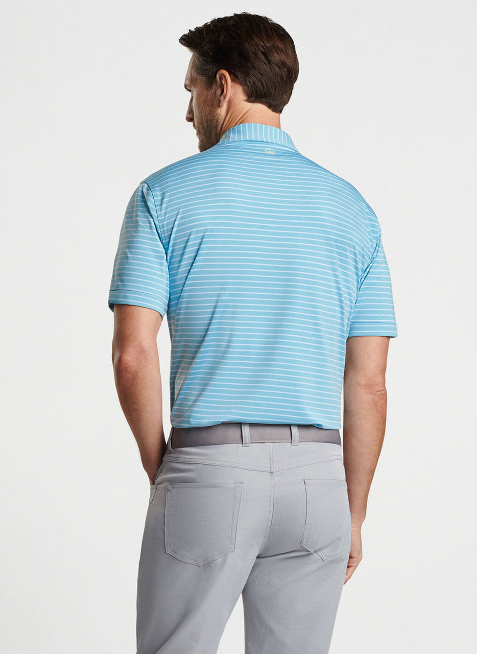 Peter Millar Drum Performance Polo: Cyan