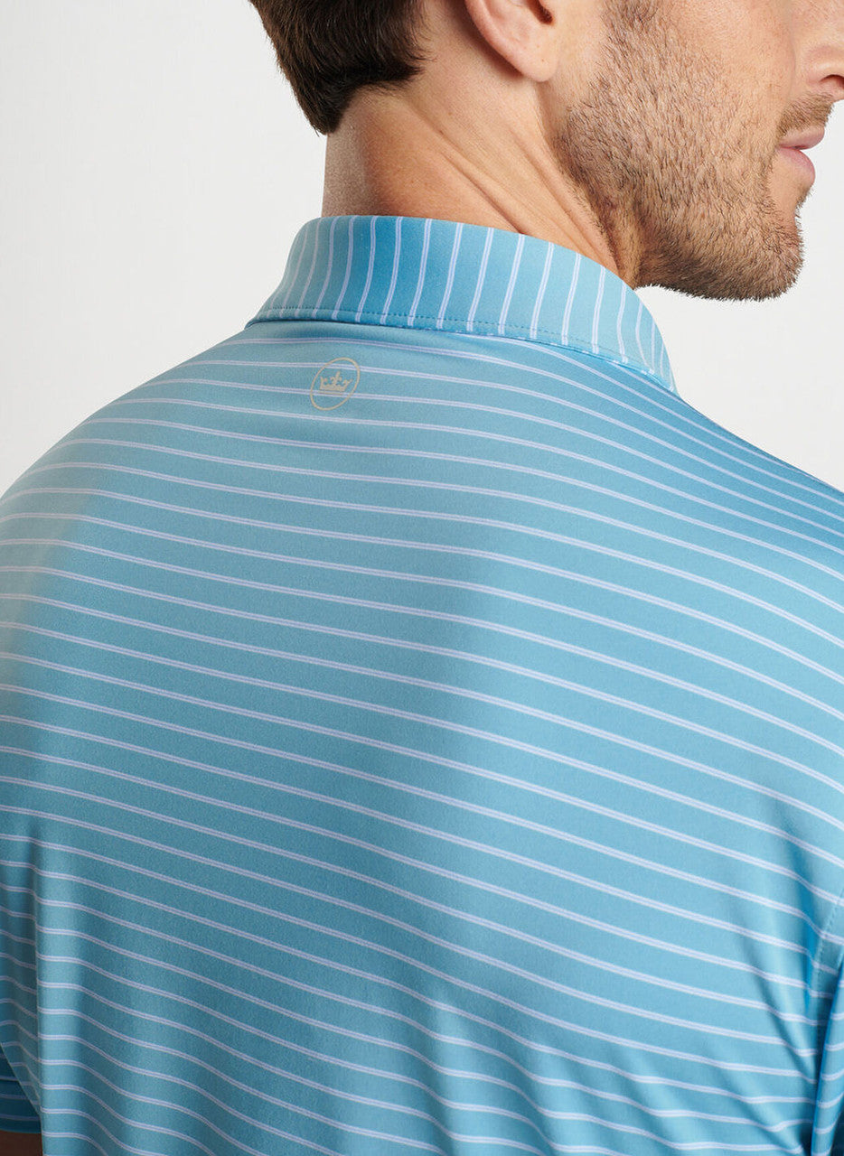 Peter Millar Drum Performance Polo: Cyan