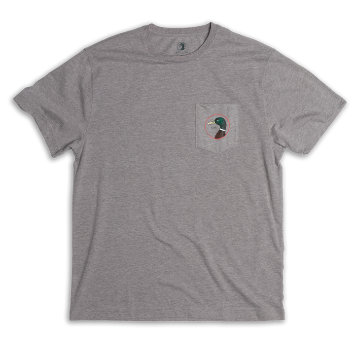 Duck Head Logo Short Sleeve T-shirt - Heather Grey