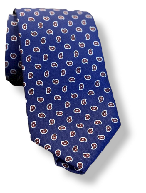 R. Hanauer Dulaney Pine Necktie: Navy