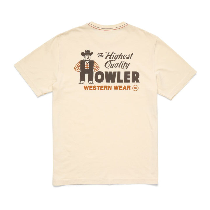 Howler Cotton T-shirt: Howler Western Wear - Natural