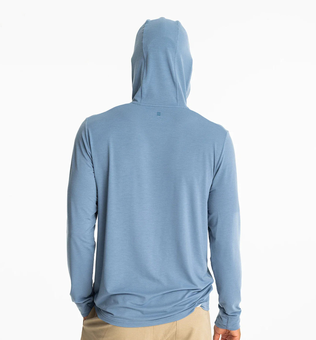 Free Fly Men's Elevate Lightweight Hoodie: Bluestone