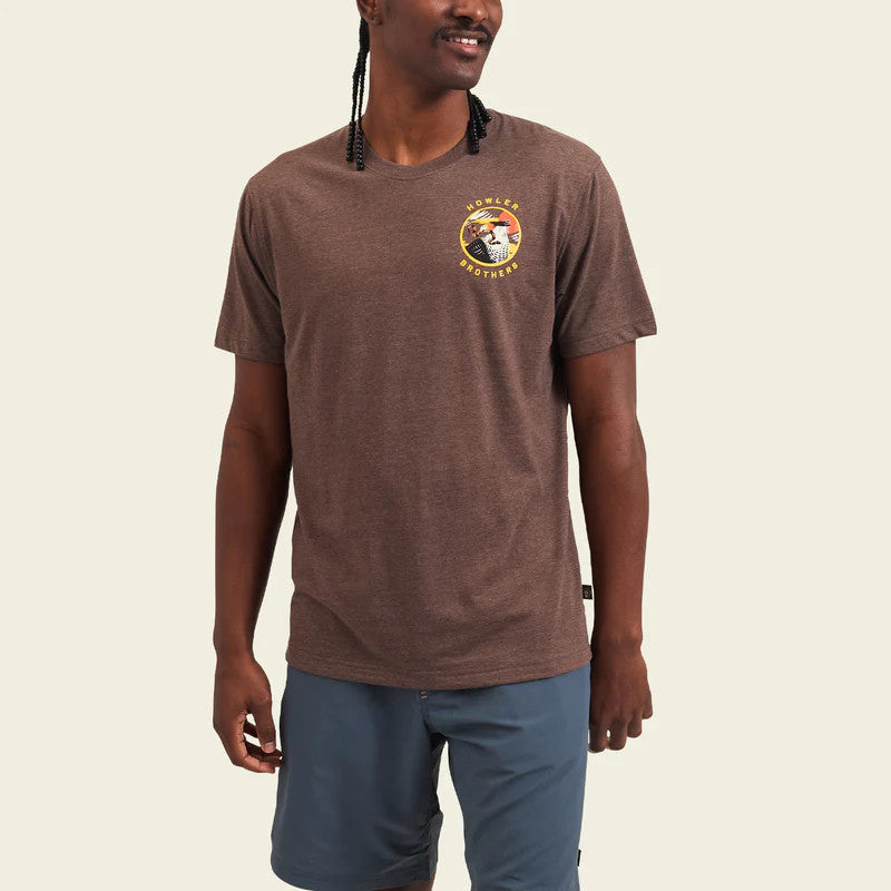 Howler Brothers Caracara T-Shirt: Espresso T-Shirt - Espresso Heather