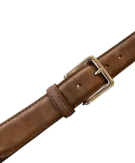 TB Phelps Colombia Colombia Washed Calfskin Casual Belt: Espresso