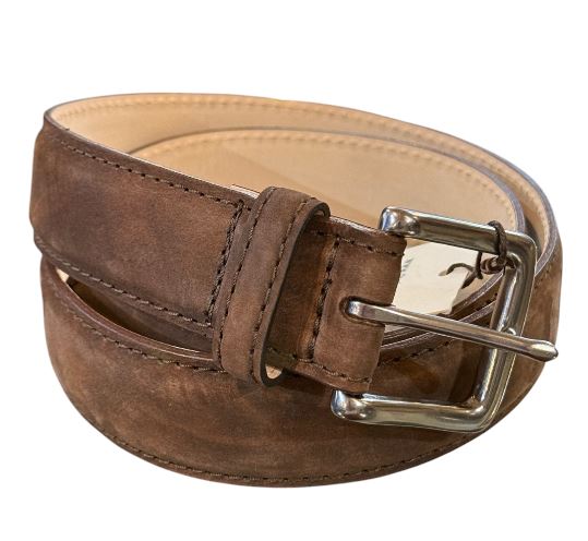 TB Phelps Colombia Colombia Washed Calfskin Casual Belt: Espresso