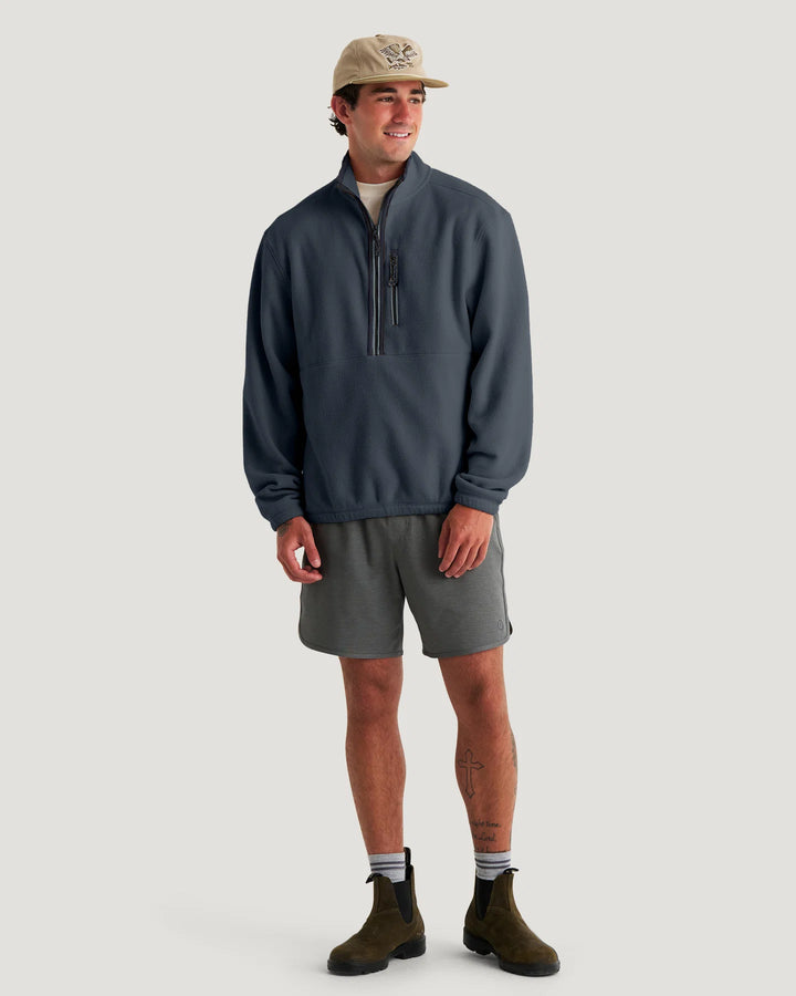 Free Fly Men's Ashridge Fleece Half Zip: Storm Cloud