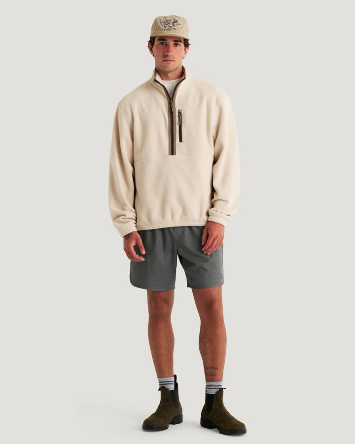 Free Fly Men's Ashridge Fleece Half Zip: French Oak