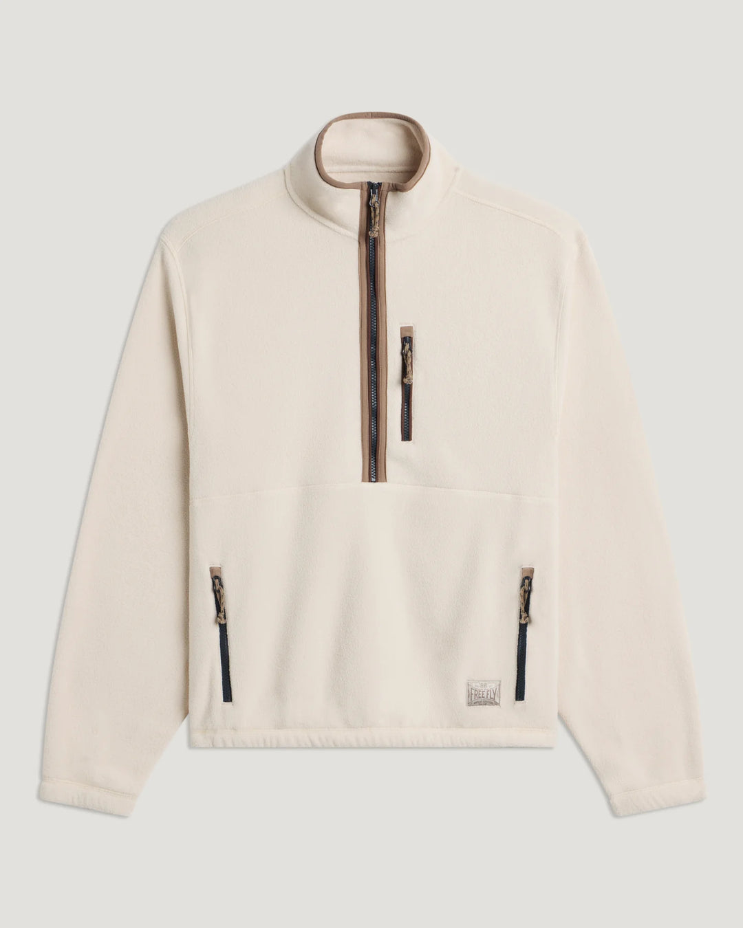 Free Fly Men's Ashridge Fleece Half Zip: French Oak