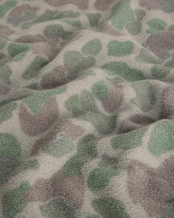 Free Fly Men's Ashridge Fleece Half Zip: Vintage Camo Oil Green