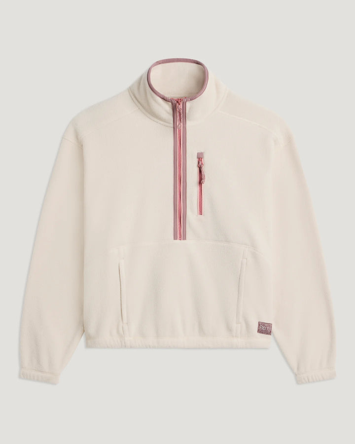 Free Fly Women's Ashridge Fleece Half Zip: French Oak