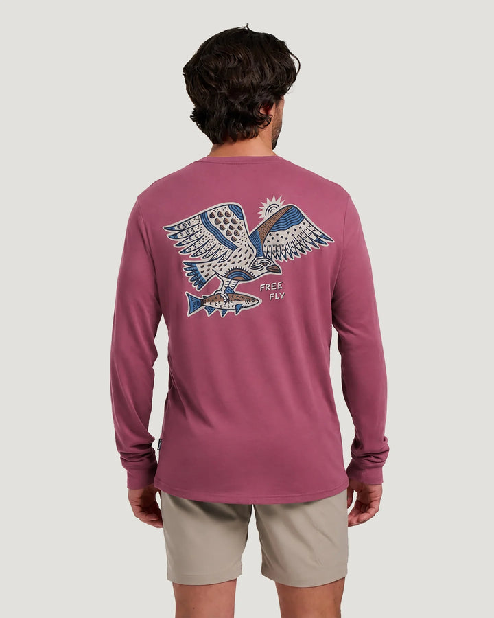 Free Fly Osprey Catch Long Sleeve T-shirt: Plum
