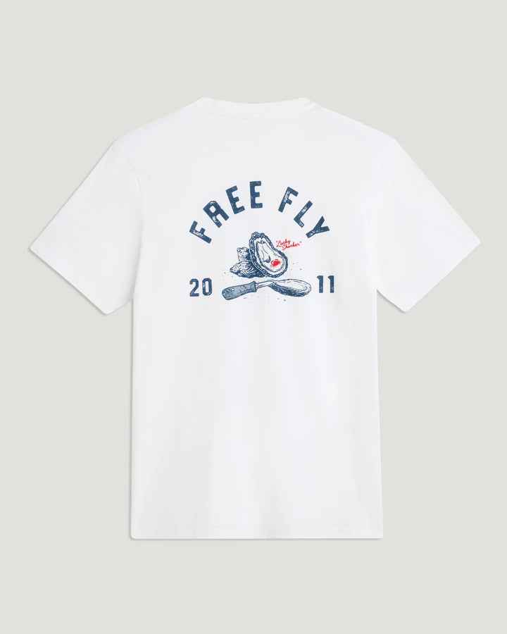 Free Fly Lucky Shucker Pocket Tee: Bone