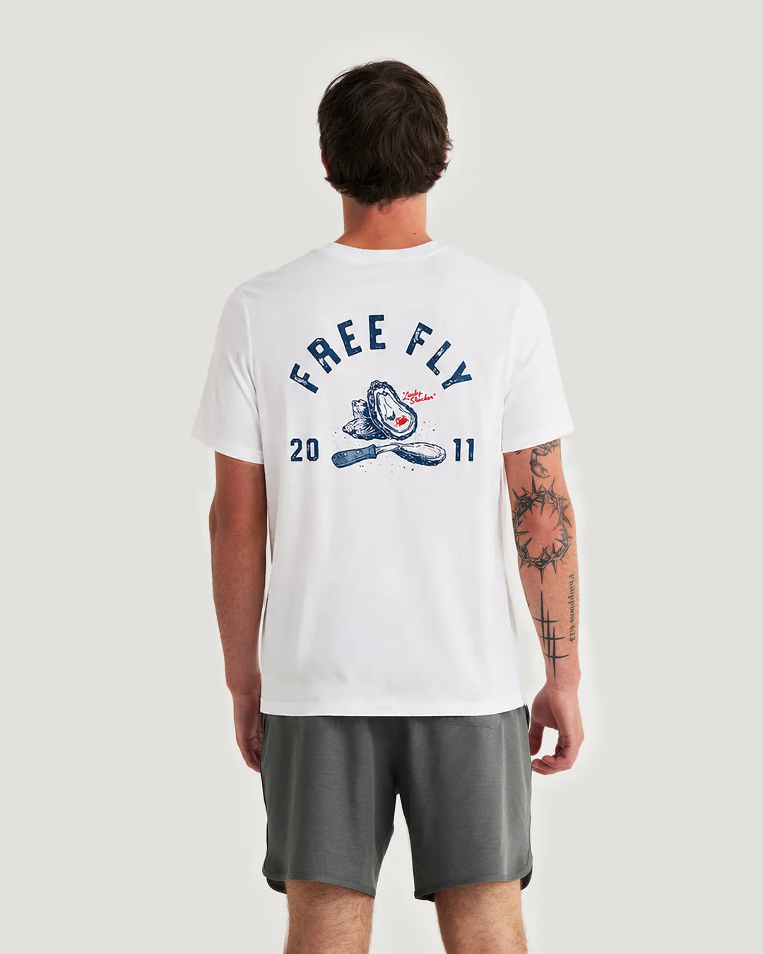 Free Fly Lucky Shucker Pocket Tee: Bone