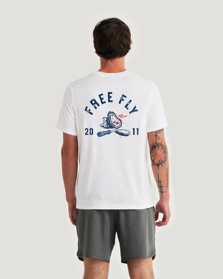 Free Fly Lucky Shucker Pocket Tee: Bone