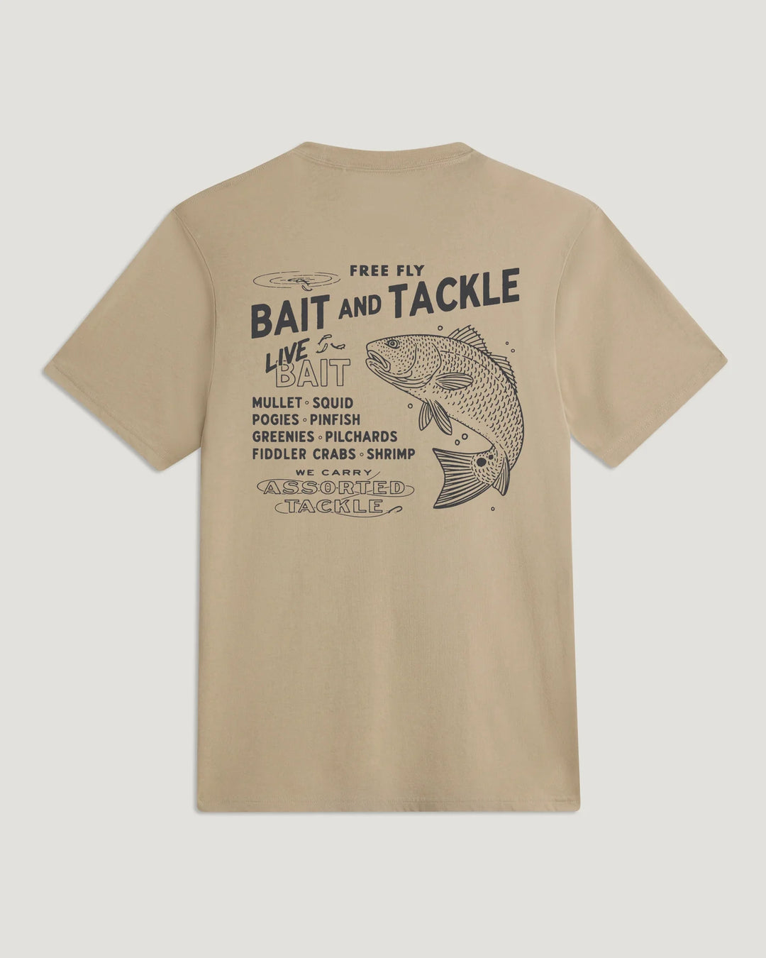 Free Fly Bait Shop Tee: Coriander