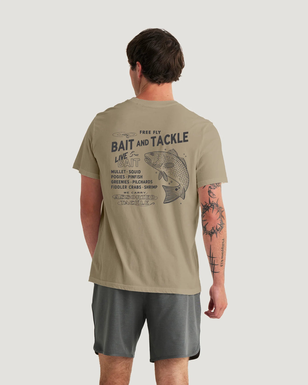 Free Fly Bait Shop Tee: Coriander
