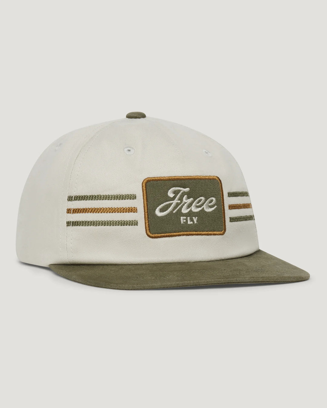 Free Fly Classic Stripes Snapback Hat: Birch